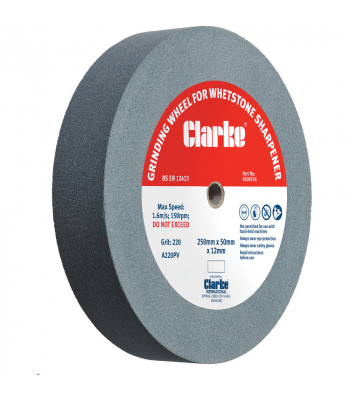 Clarke Fine Grinding Wheel for CWS250 250 x 50 x 12mm - Code 6500556