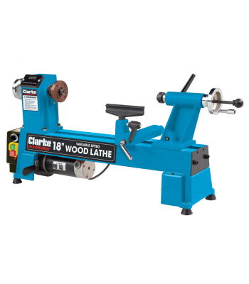 Clarke CWL460 18" (460mm) Variable Speed Wood Turning Lathe (550W) - Code 6501661