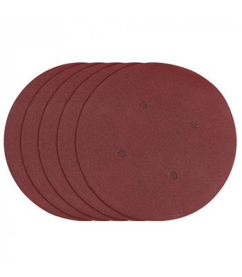 Clarke 60 Grit 190MM (7.5 inch ) Pack of 5 Hook & Loop Dry Wall Sanding Discs to suit DWS180 - Code 6502140
