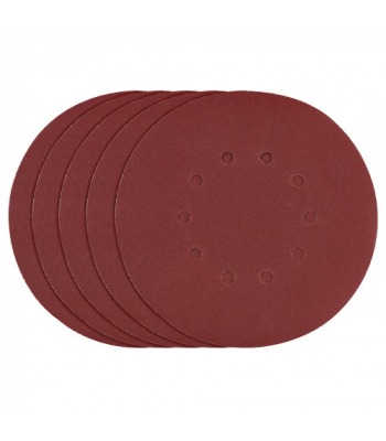 Clarke 60 Grit 225MM (8.8 inch ) Pack of 5 Hook & Loop Dry Wall Sanding Discs to suit DWS225LR - Code 6502146