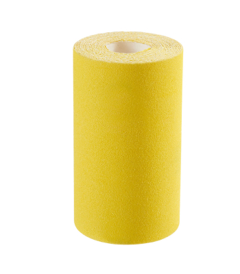 Clarke Yellow Aluminium Oxide Roll 25m x 115mm - Grit: P80 - Code 6502376