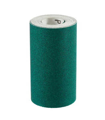 Clarke Green Aluminium Oxide Roll 5m x 115mm - Grit: P100 - Code 6502379