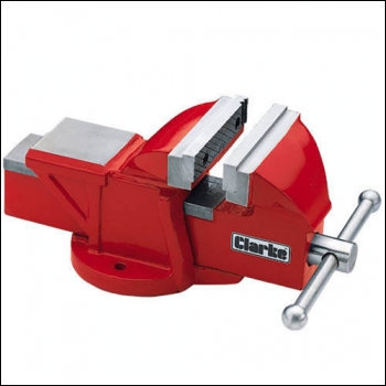 Clarke  CV4RB 100mm Workshop Vice (Fixed Base, Red)