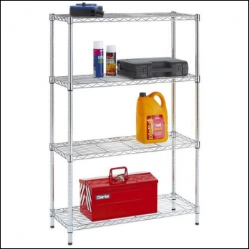 Clarke  CS4000C - 4 Shelf Bolt Less Wire Shelving