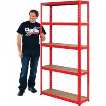 Clarke CSM5175/30RP Heavy Duty Boltless Shelving - Red - Code 6600742