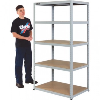 Clarke CSM5175/60LG Heavy Duty Boltless Shelving - Light Grey - Code 6600750