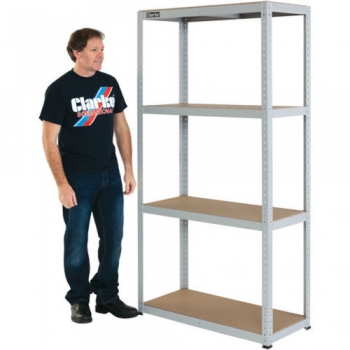 Clarke CSM4200/40LG Heavy Duty Boltless Shelving Light Grey - Code 6600756