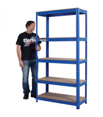 Clarke CSM5350BP 350kg Boltless Shelving (Blue) - Code 6600810