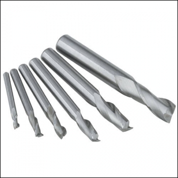 Clarke 6pce Flute Set for CMD10 & CL251MH Mill / Drills