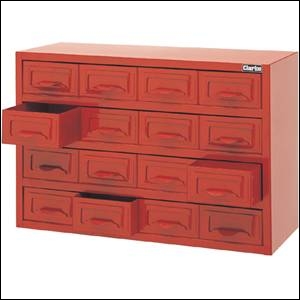 Clarke CTB800 - 16 Drawer Steel Parts Cabinet
