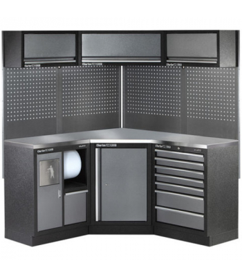 Clarke COMBGMS05 Modular Corner Storage System 19 Piece Package Stainless Steel Worktop - Code 7632909