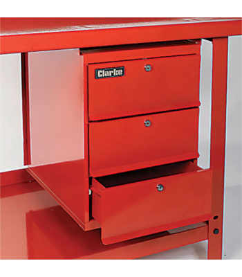Clarke CD3WB Three Drawer Lockable Unit for Clarke Workbenches - Code 7634300