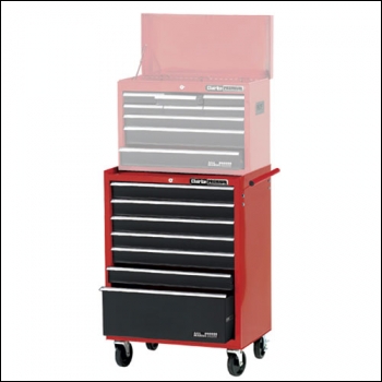 Clarke CLB1007C Premium Red & Black 7 Drawer Mobile Cabinet - 7638042
