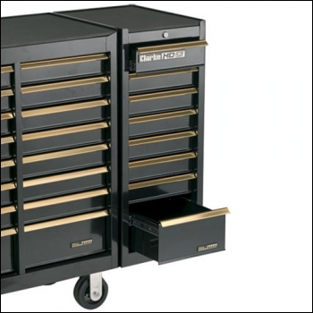 Clarke CSL41BG - 8 Drawer 'Black & Gold' Side Locker