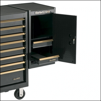 Clarke CSL26BG - 2 Drawer 'Black & Gold' Side Locker