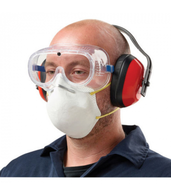 Clarke SPK1 Safety Pack (Clear Goggles, Ear Defenders & Mask) - Code 8133820