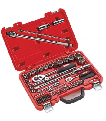 Clarke PRO234 62 piece ½” & ¼” Drive Socket & Bit Set