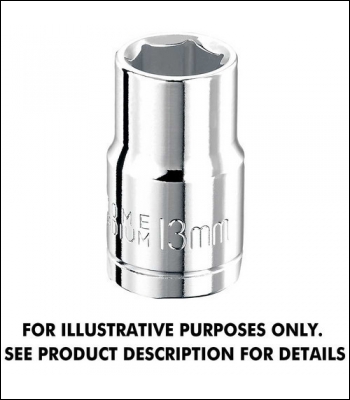 Clarke PRO287 10mm 1/2 inch  Drive 'Flat Drive' Metric Deep Socket