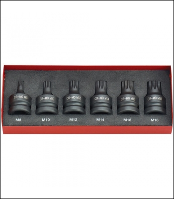 Clarke CIS12/6SB 6 Piece Impact Spline Bit Socket Set – 1/2” Drive
