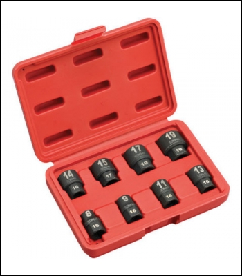 Clarke CIS9/8NS 8 Piece 3/8 inch  Drive Non Slip Socket Set - Code 1700733
