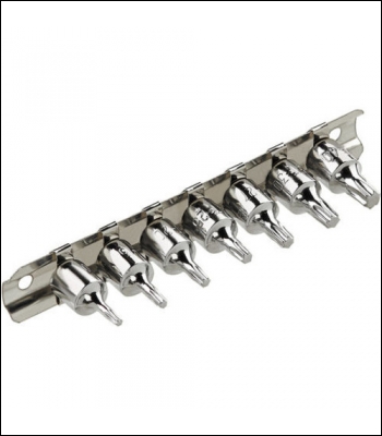Clarke PRO333 7 Piece 1/4 inch  Drive Torx Bit Set - Code 1700739