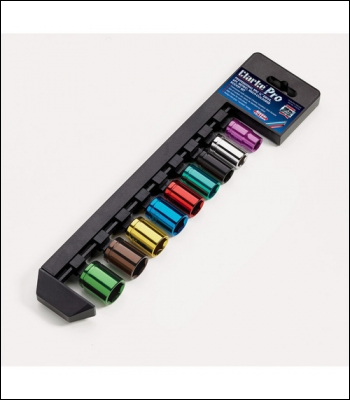 Clarke PRO340 9 Piece Colour Coded Socket Set – 3/8” Drive