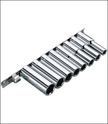 Clarke PRO368 8 Piece 1/4 inch  Deep Socket Set Metric - Code 1700774