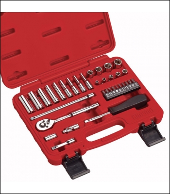 Clarke Professional 34pc ¼” Drive Socket Set - Metric - PRO376 - Code 1700782