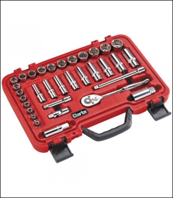 Clarke PRO382 33 piece 3/8” Multi Fit Socket Set - Code 1700788