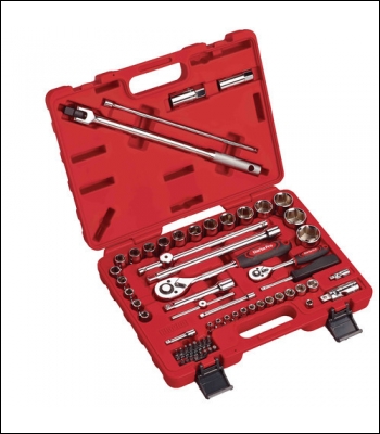 Clarke 62pc ½” & ¼” Drive Socket & Bit Set - PRO389 - Code 1700795