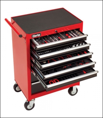 Clarke PRO396 222 Piece Tool Set With 7 Drawer Tool Cabinet