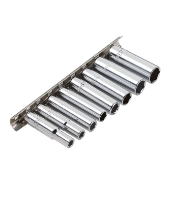 Clarke PRO420 1/4 inch D Socket Set on Clip - Metric 8 pc - Code 1700827