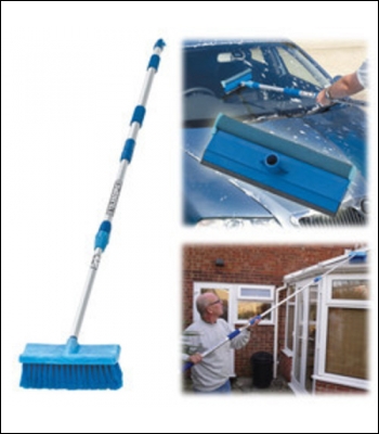 Clarke CHT631 Telescopic Wash Brush and Squeegee