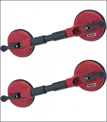 Clarke CHT707 Twin Head Suction Lifter (pair)