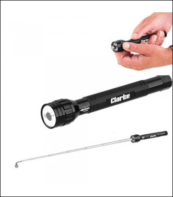 Clarke CHT732 6 LED Aluminium Torch With Magnetic Pickup