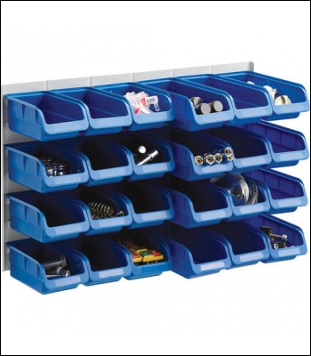 Clarke CHT772 Louvre Panel & 24 Medium/Large Bin Kit