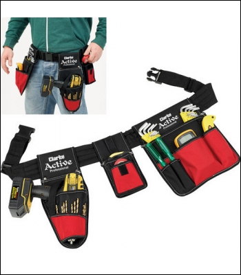 Clarke CHT786 Heavy Duty Tool Belt With Holster