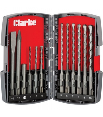 Clarke CHT802 12 Piece SDS Plus Drill And Chisel Set - Code 1801802