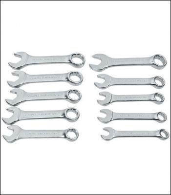 Clarke CHT808 10 Piece Stubby Combination Spanner Set - Code 1801808