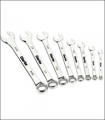 Clarke CHT817 8 Piece Whitworth Combination Spanner Set - Code 1801817