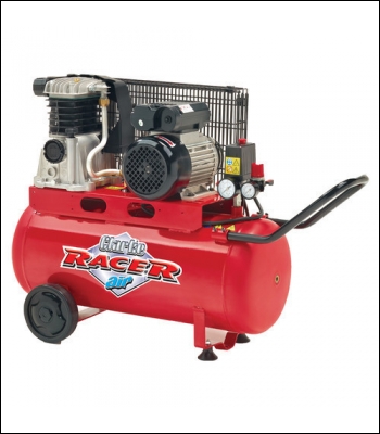 Clarke Racer 9/50P 2hp 50 Litre Belt Driven Air Compressor (230V)