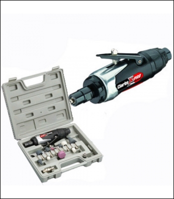 Clarke CAT129 X-Pro - Professional 15 Piece ¼” Air Die Grinder Kit