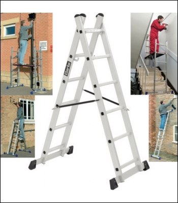 Clarke SL-2C 4-Way Combination Ladder - Code 3500800