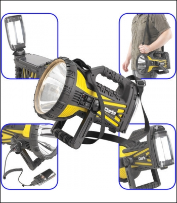 Clarke RWL10 - 10 Million Candle Power Rechargeable Spotlight