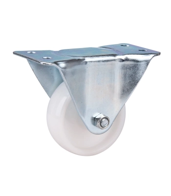 Clarke White Nylon Castor Wheels Fixed / Swivel / Swivel & Brake (50mm - 100mm) - Code 4200033