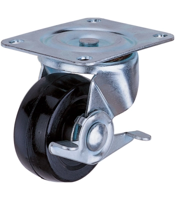 Clarke Rubber Castor Wheels Fixed / Swivel / Swivel & Brake (50mm - 100mm) - Code 4200051