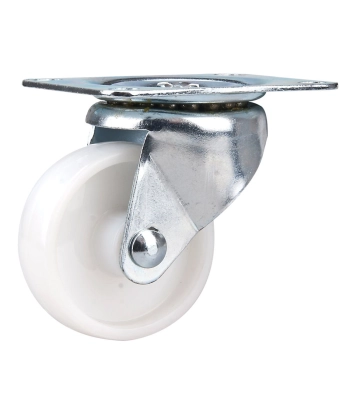 Clarke White Nylon Castor Wheels Fixed / Swivel / Swivel & Brake (50mm - 100mm) - Code 4200058