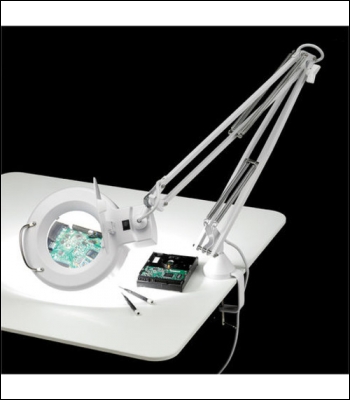 Clarke SAM127 Desk Mounted Magnifying LED Lamp - Code 5460536