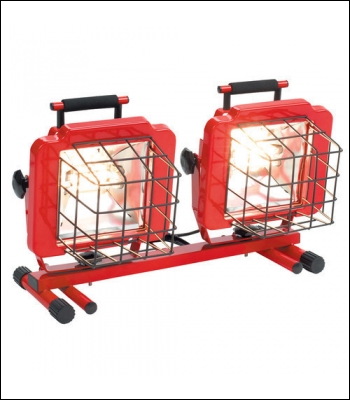 Clarke CHL1260C Twin Head Halogen Floodlights