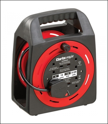 Clarke CCR15SE 4 Socket 15m Cable Reel With Thermal Cut Out (230V)